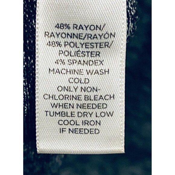 LOFT Lou Grey Tank Dress Womens Large Black Gray Spacedye Drawstring Waist Boho - Picture 7 of 7